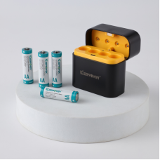 KeepPower i4 AA Battery Charger and 4 batteries