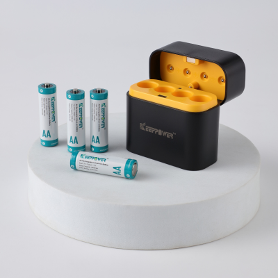 KeepPower i4 AA Battery Charger and 4 batteries