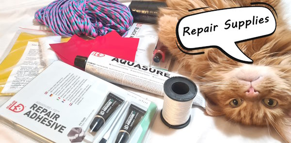 Caving gear repair supplies